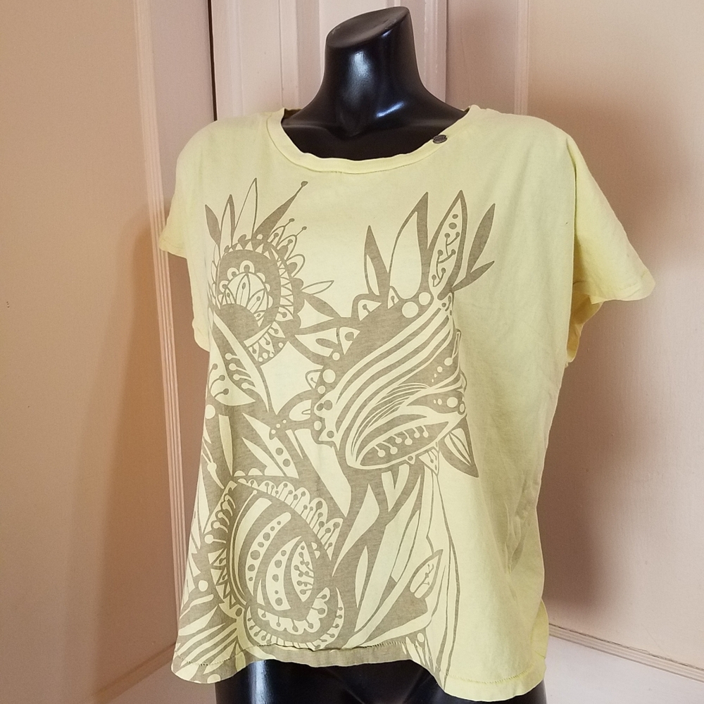 Diesel 2 sided graphic tee crop top